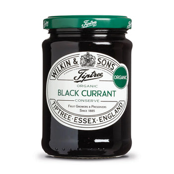 Tiptree Essex - Organic Blackcurrant Conserve Jam. 340g/12oz