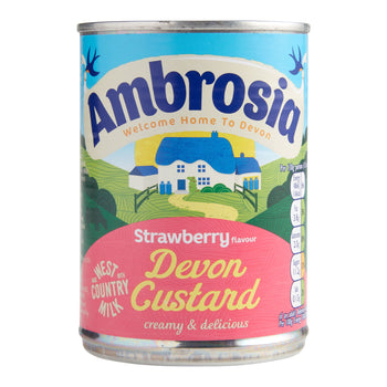 Ambrosia Strawberry Flavour Devon Custard 400g