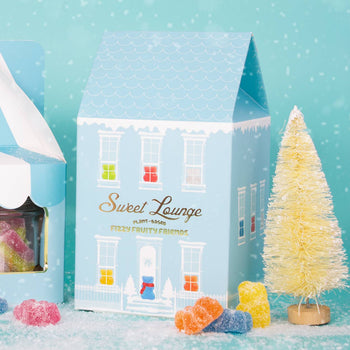 Sweet Lounge - Vegan Fizzy Fruity Friends House Gift Box - Fruity Bears 250g