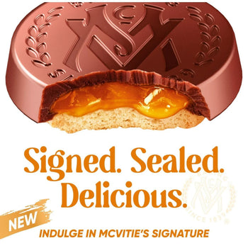 Mcvities Signature Milk Chocolate Caramel Rounds 109g