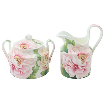 Bone China Empire Peony Sugar Creamer Set