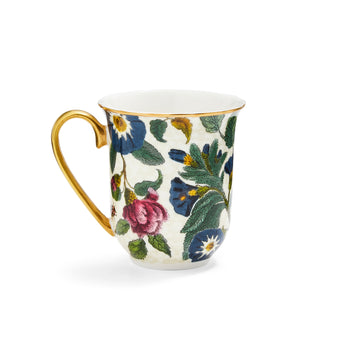 Spode Creatures of Curiosity Cream Floral 12 Ounce Mug