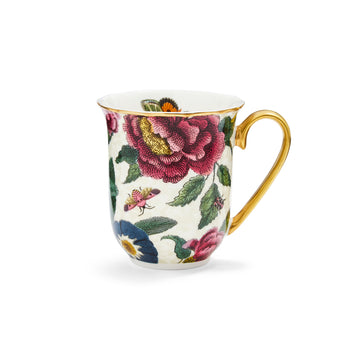 Spode Creatures of Curiosity Cream Floral 12 Ounce Mug