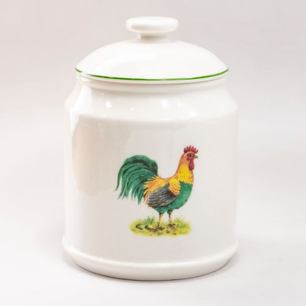 Vintage Canister with outlet Rooster