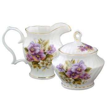 Pansy Sugar and creamer Set