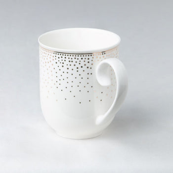Spray Dots 14 oz Mugs, Set of 4