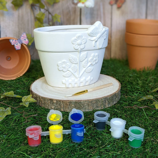 painted ceramic flower pots Robert Frederick Ltd - Paint Your Own Flower Pot