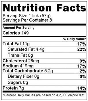 Donnelly Jumbo Irish Bangers 454g, ship weight 1lb