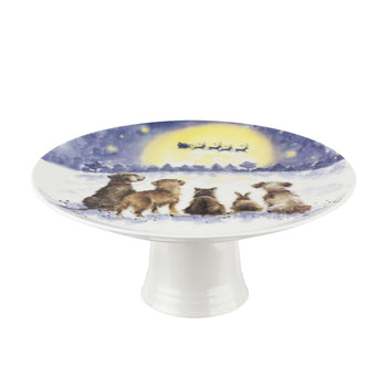 Wrendale The Magic of Christmas Footed Cake Plate (Assorted)