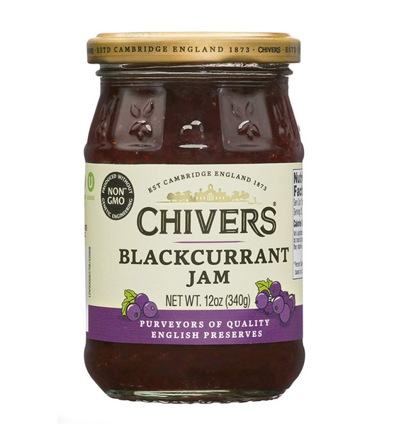 Chivers Blackcurrant Jam. 340g/12oz