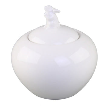 White Bunny Figure Sugar Pot.