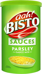 Bisto Parsley Sauce Mix. 185g/6.7oz drum