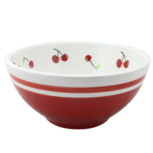 Red serving bowl cheap