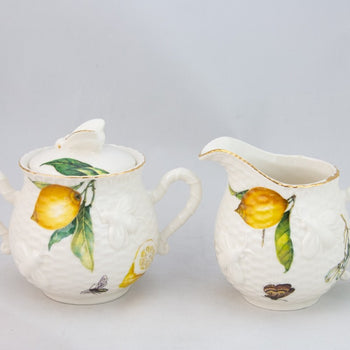 Crafted Gold Bee Lemon Sugar and Creamer Set