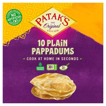 Patak's Plain Pappadums 100g