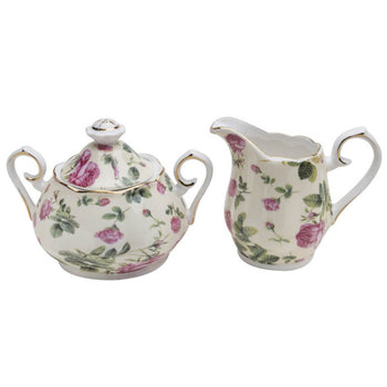 Rose Chintz Bouque Sugar Creamer Set