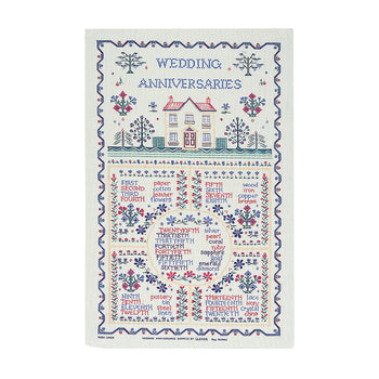 Ulster Weavers Cotton Tea Towel - Wedding Sampler