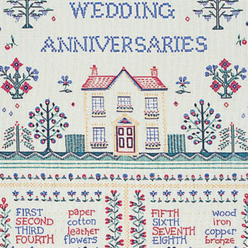 Ulster Weavers Cotton Tea Towel - Wedding Sampler