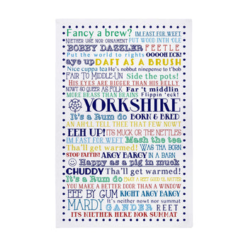 Ulster Weavers Cotton Tea Towel - Yorkshire Born & Bred