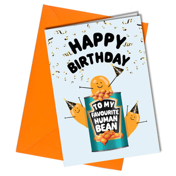 Close to the Bone Greeting Cards and Gifts - #23 My Favourite Human Bean