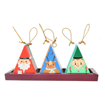 English Tea Shop Christmas Character Gift Box - 6 Character Pyramid Tea Bags