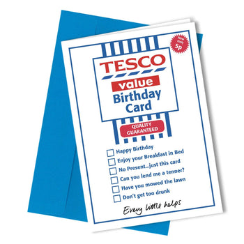 Close to the Bone Greeting Cards and Gifts - #246 Tesco Birthday