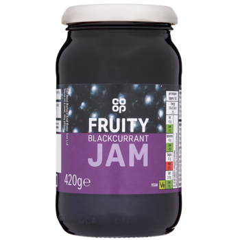 Co Op Fruity Blackcurrant Jam 420g