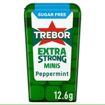 Trebor Extra Strong Sugar Free Mints Minis. 12.6g