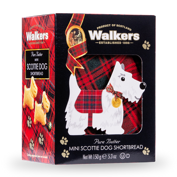 Walkers Scottie Dog Shortbread Carton For Christmas 5.3oz