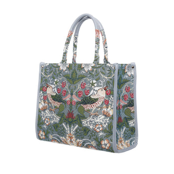 Signare Tapestry - V&A Licensed Strawberry Thief Grey - City Bag