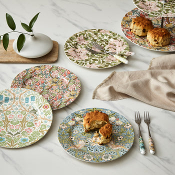 Spode Morris & Co Dessert Plates Set of 4 (Assorted)