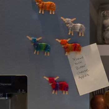 Hairy Coo - Handmade Highland Cow Magnet - Born and Bred in Scotland