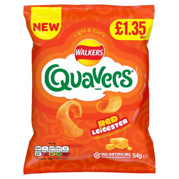 Walkers Quavers Red Leicester Flavour Grab Bag 34g