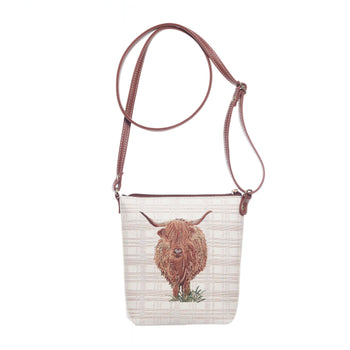 Signare Tapestry - Highland Cow Sling Bag