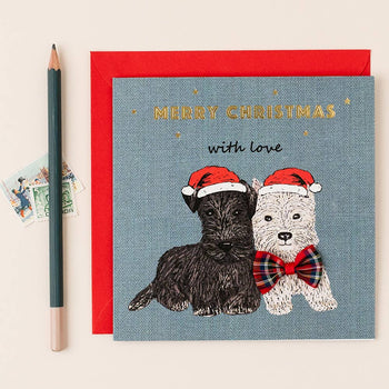 Christmas dogs with love