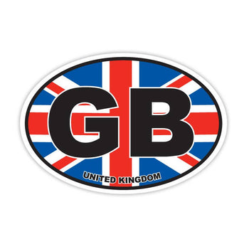Eurostick - Oval GB Union Jack Car Bumper Sticker