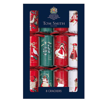 Tom Smith Novelty 12 Days of Christmas 8 Pack 8x12.5”