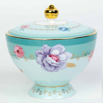 2 Asst Mint Floral Garden Garden Sugar Creamer Serving Set, Gift Boxed