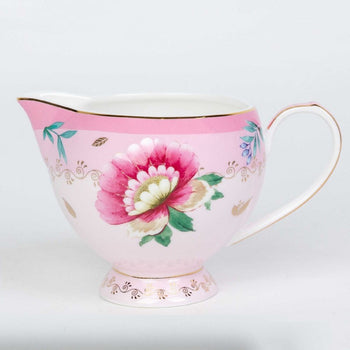 2 Asst Mint Floral Garden Garden Sugar Creamer Set, Gift Boxed