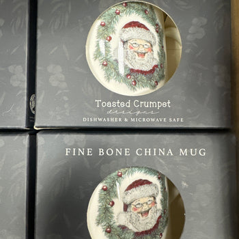 Toasted Crumpet Fine Bone China Mug - All Things Jolly Mug in Gift Box