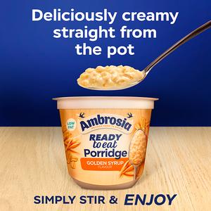 Ambrosia Ready To Eat Golden Syrup Porridge 210g