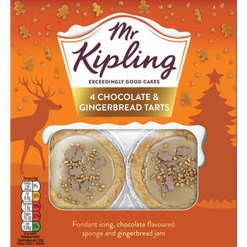 Mr. Kipling Chocolate & Gingerbread Tarts 4 Pack