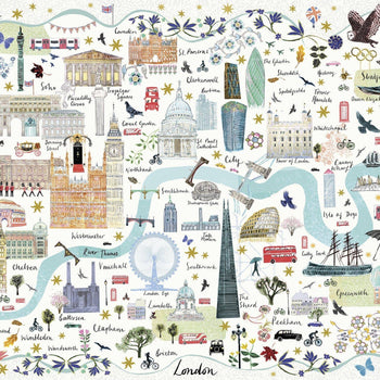Gibsons Games Inc - Map of London 1000 Piece Jigsaw Puzzle