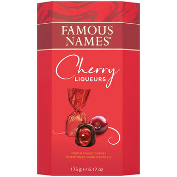 Famous Names Chocolate Cherry Liqueurs 175g