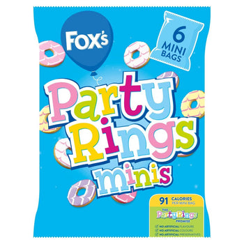 Fox's Party Rings Minis 6 Pack 120g