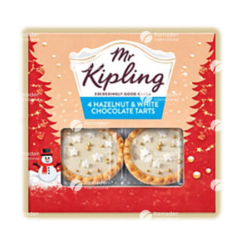Mr. Kipling White Hazelnut Chocolate Tarts 4 Pack