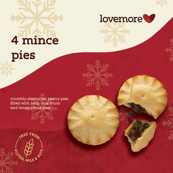Lovemore 4 Mince Pies - Gluten Free