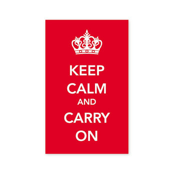 Eurostick - Keep Calm And Carry On Sticker