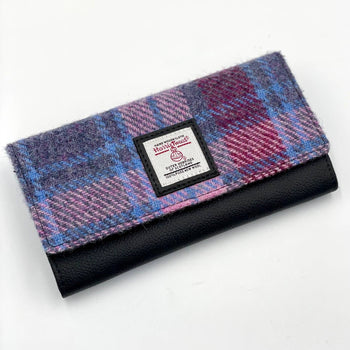maccessori - Harris Tweed Ladies Envelope Purse Pastel Pink
