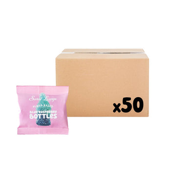 Sweet Lounge - Vegan Fizzy Blue Raspberry Bottles (Plastic-free) 25g